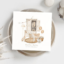 Boho Hej Baby Nursery Wardrobe Crib Baby Shower Pappersservett