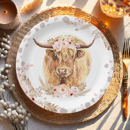 Boho Heliga Cow Highland Pampas 1st First Birthday