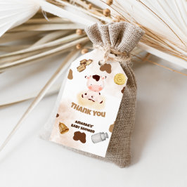 Boho Heliga Ko Gård Djur Bebis Shower Presentetikett