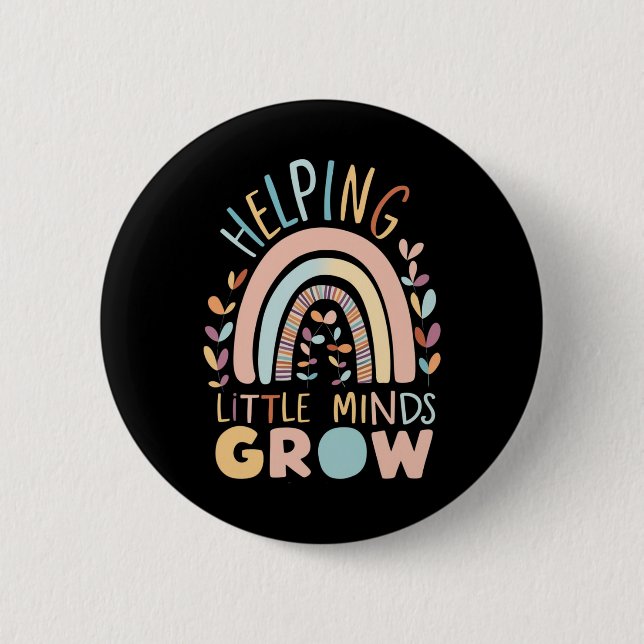 Boho Helping Little Minds Grow Teac Knapp (Framsida)