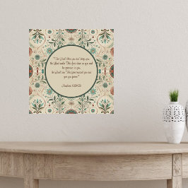 Boho Herb Blessing Poster