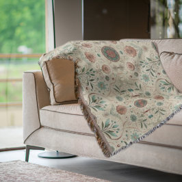 Boho Herb Mönster Filt