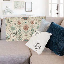 Boho Herb Mönster Fleecefilt