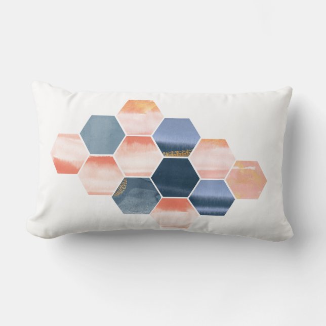 Boho Hexagons Lumbarkudde (Framsida)
