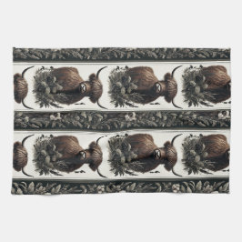 Boho Highland Cow Kökshandduk