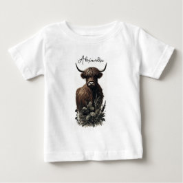 Boho Highland Cow T Shirt