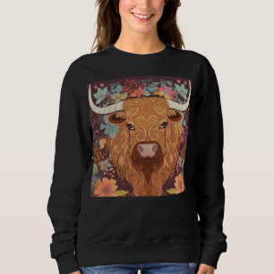 Boho Highland Cows T Shirt