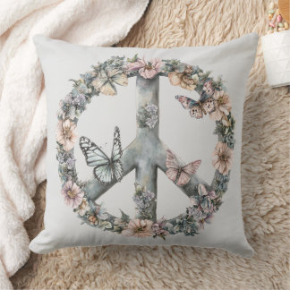 Boho Hippie 60-70-tals fredstecken Kudde
