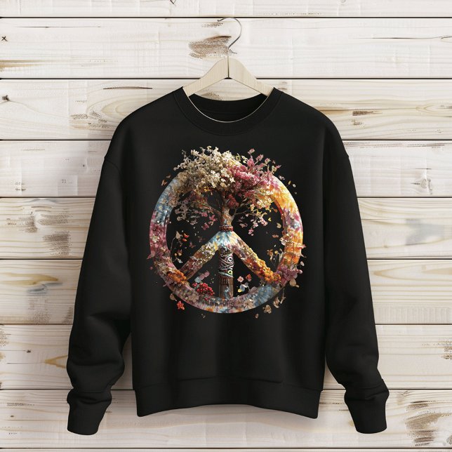 Boho Hippie Fredstecken Sweatshirt T Shirt (Skapare uppladdad)