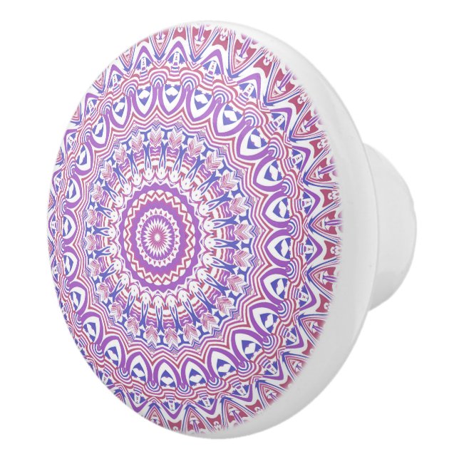 Boho Hippie Funky Groovy Bohemian Kaleidoscope Knopp (Höger)