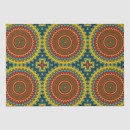 Boho Hippie Red Gult Blue Vintage Tribal Ethnic