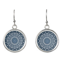 Boho Hippie Zen Inspired Blue Mandala