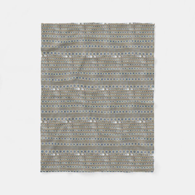 Boho, hippy-inspirerad, 1960-talet groovy stil fleecefilt (Framsidan)