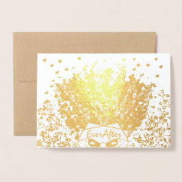 Boho hittade inbjudan till bröllopsinbjudan i Kärl Folierat Kort