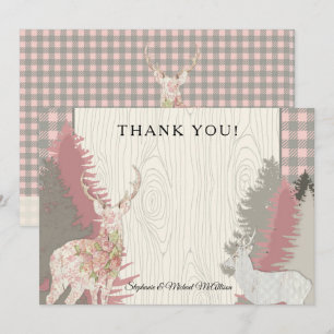 Boho Hjort Bear Woodland Forest Play Tack Inbjudningar