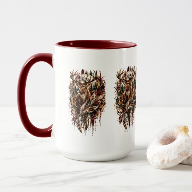 Boho hjort, Drömmande hjort Mugg (Med munk)