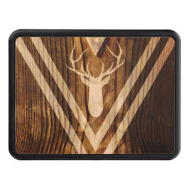 Boho hjort på lantligt trä skydd för dragkrok