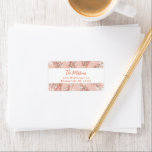 Boho Holly Rosa jul Adress Adressetikett<br><div class="desc">Med en vacker rosa och rödbotanisk design är dessa anpassningsbar adress-klistermärken elegant och festiv. Perfekt för familjer eller par i julhelg. Hitta matchande objekt i min butik.</div>