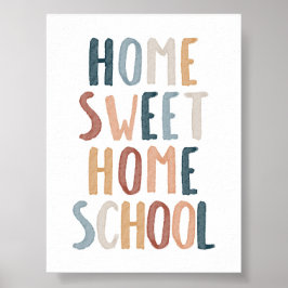 Boho home gullhomeschool poster