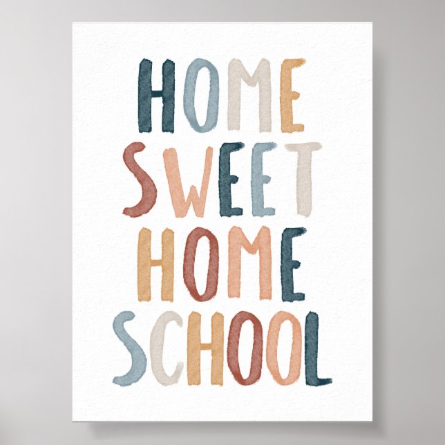 Boho home gullhomeschool poster (Framsidan)