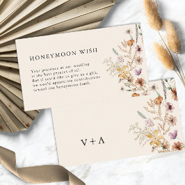 Boho Honeymoon Wish-kortet Tilläggskort