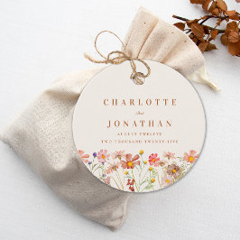 Boho Höst Blommig Bröllop Tack Gåvor Etiketter