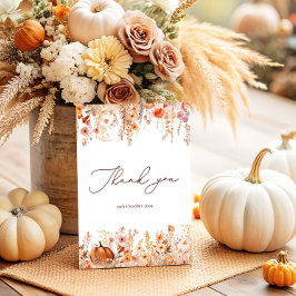 Boho Höst Pumpa Tacksamhetskort Tack Kort