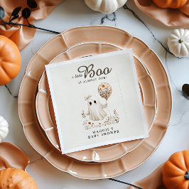 Boho höst spök floral Halloween baby shower Pappersservett