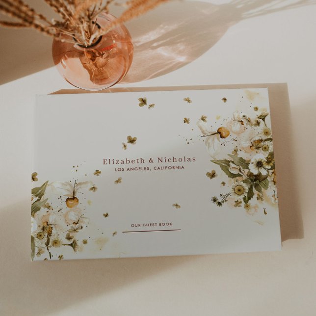 Boho höst vildblomma | Botanisk bröllop Gästböcker (Skapare uppladdad)