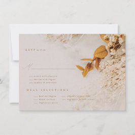 Boho höstblommor RSVP-kort Inbjudningar