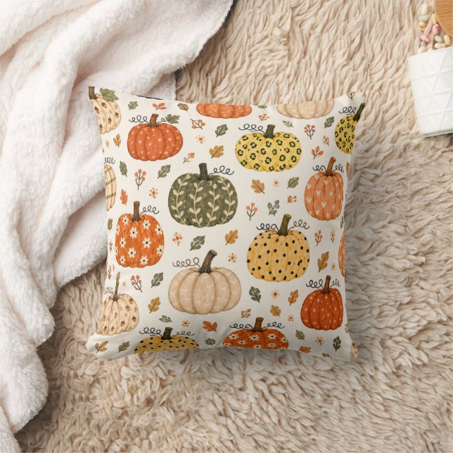 Boho höstpumpa kudde (Filt)