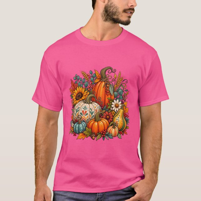 Boho höstpumpor t shirt (Framsida)