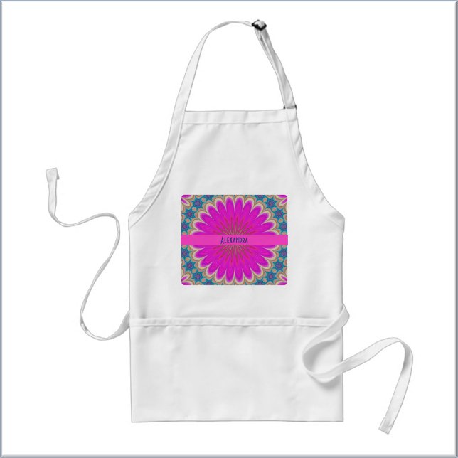 Boho Hot Pink Mandala Förkläde (Skapare uppladdad)