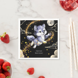 Boho Howling Varg Birthday Pappersservett