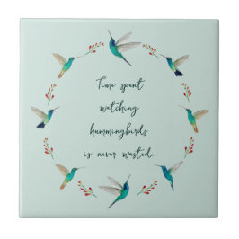 Boho Hummingbird Kakelplatta