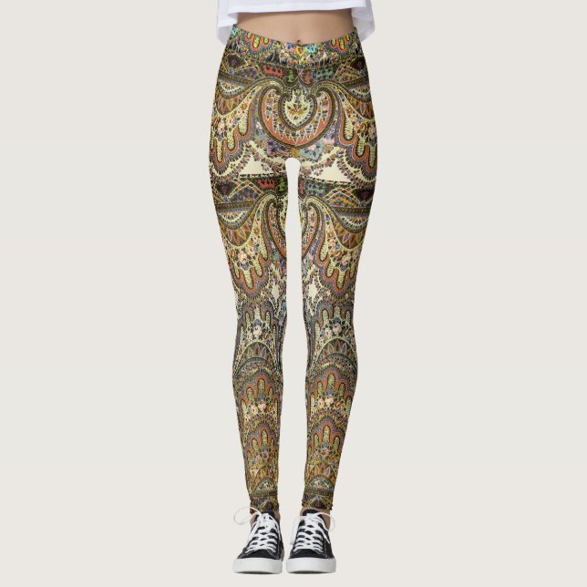 Boho husvagnantikvitet leggings (Framsida)