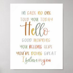 Boho i Fodral, ingen sa att du Poster