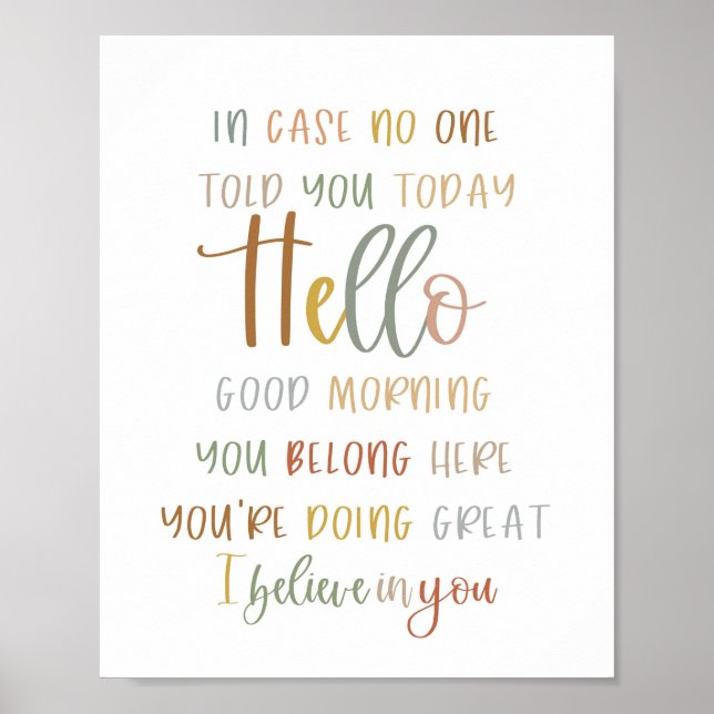 Boho i Fodral, ingen sa att du Poster (Framsidan)