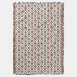 Boho Ikat Diamant Geometriskt Sömlöst Mönster  Filt