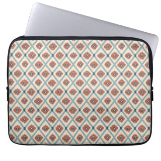 Boho Ikat Diamant Geometriskt Sömlöst Mönster  Laptop Fodral