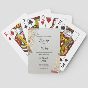 Boho-inbjudan Casinokort