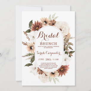 Boho-inbjudan till hösten Möhippa Brunch Shower Inbjudningar
