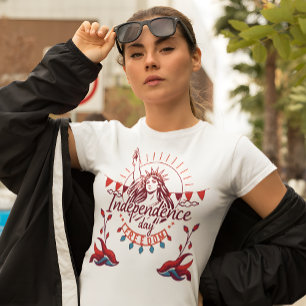 Boho Independence day Women's T-shirt 4:e juli