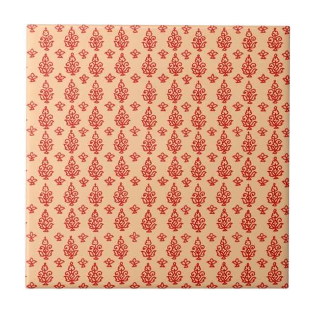 Boho India Block Print Kakelplatta (Framsidan)