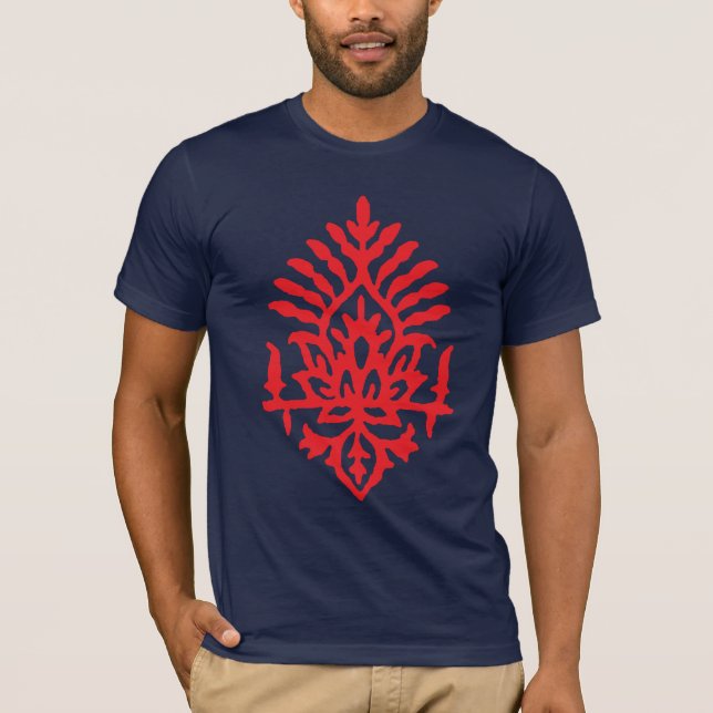 Boho India Block Print Tee Shirt (Framsida)