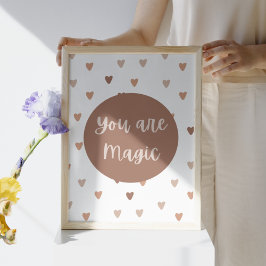 Boho-inspiration du är Magic Nursery Art-utskrift Poster