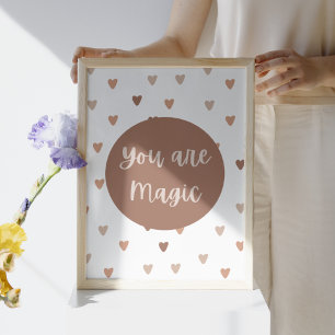 Boho-inspiration du är Magic Nursery Art-utskrift Poster