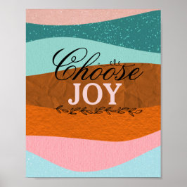 Boho-inspiration och positiv citattur Poster