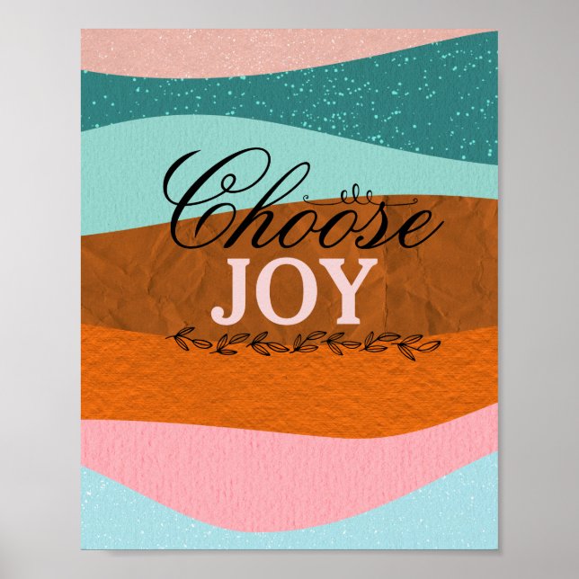Boho-inspiration och positiv citattur Poster (Framsidan)