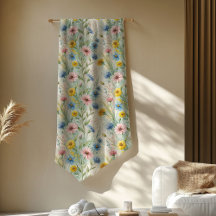 Boho-inspirerad Vild Flowers Blanket i Soft Hues